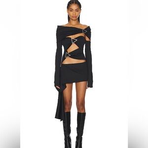 Lado Boluchava black arrow dress